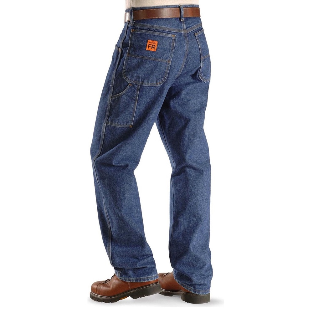 Bundle Of 2 Wrangler Men’s Riggs Workwear Flame Resistant Carpenter Jeans 40x30